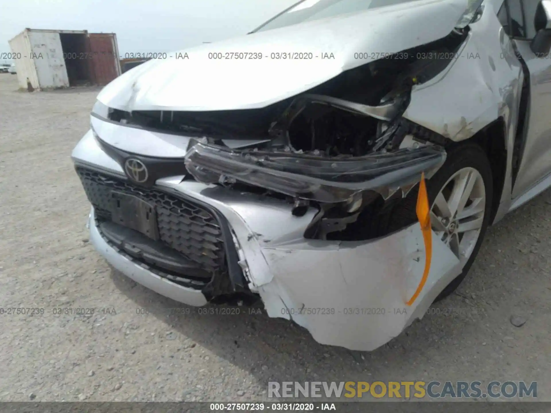 6 Photograph of a damaged car JTNK4RBE8K3057067 TOYOTA COROLLA 2019