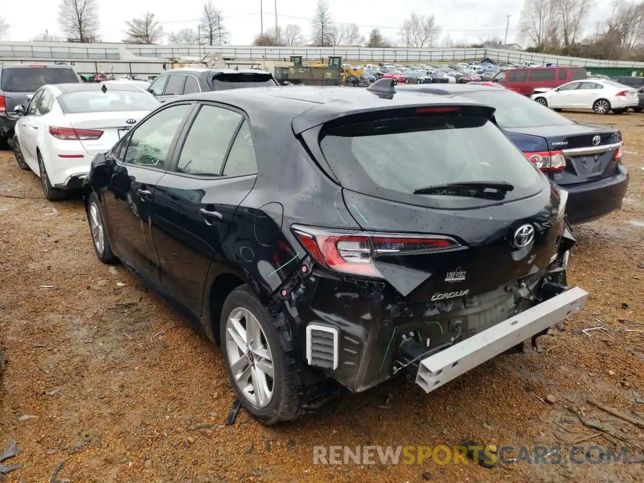 3 Photograph of a damaged car JTNK4RBE8K3057084 TOYOTA COROLLA 2019