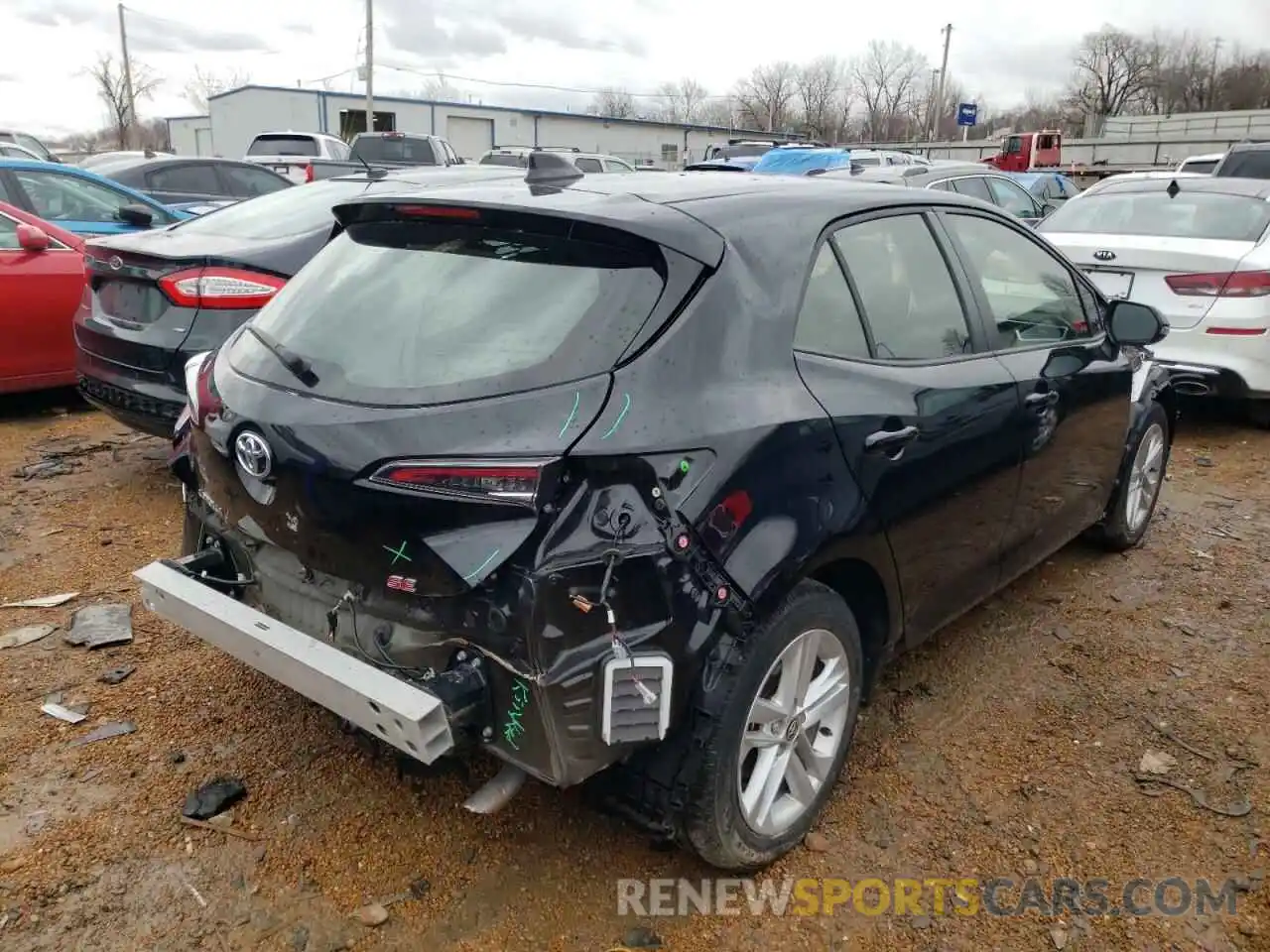 4 Photograph of a damaged car JTNK4RBE8K3057084 TOYOTA COROLLA 2019