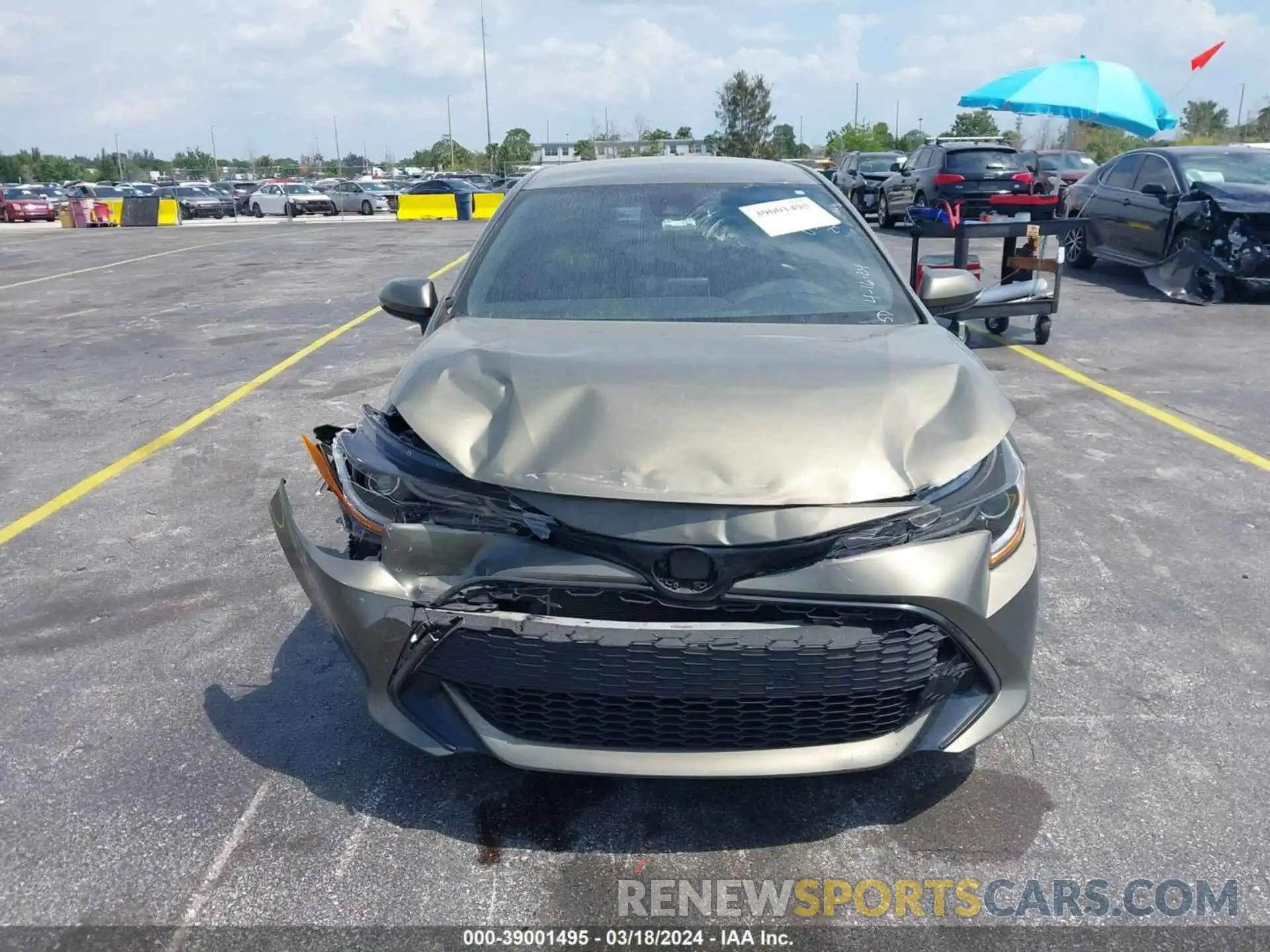 6 Photograph of a damaged car JTNK4RBE8K3058901 TOYOTA COROLLA 2019