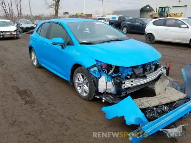 1 Photograph of a damaged car JTNK4RBE8K3059031 TOYOTA COROLLA 2019