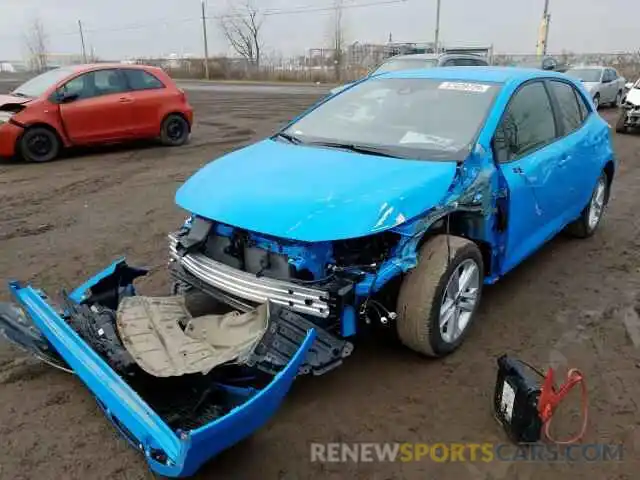 2 Photograph of a damaged car JTNK4RBE8K3059031 TOYOTA COROLLA 2019