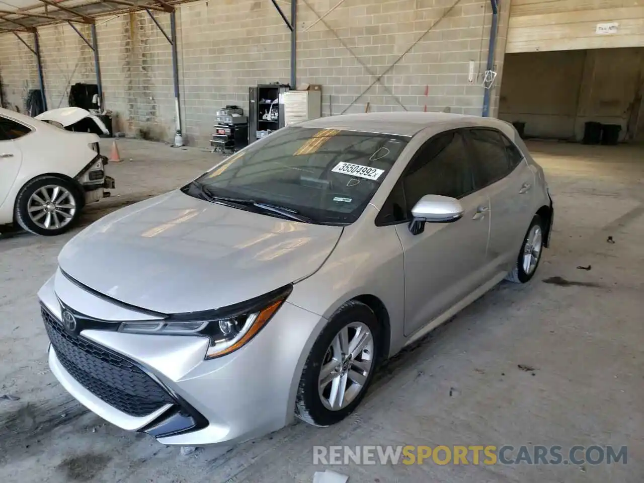 2 Photograph of a damaged car JTNK4RBE8K3060194 TOYOTA COROLLA 2019