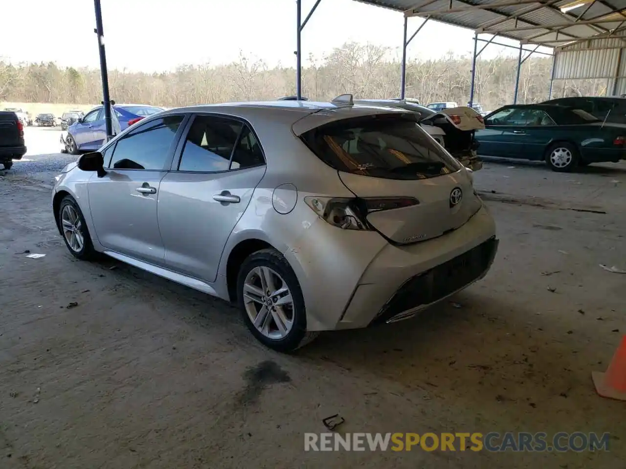 3 Photograph of a damaged car JTNK4RBE8K3060194 TOYOTA COROLLA 2019