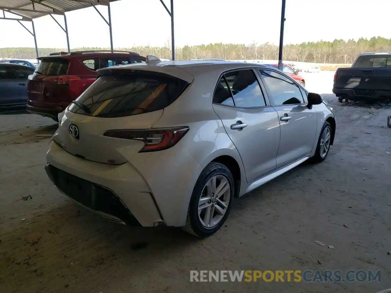 4 Photograph of a damaged car JTNK4RBE8K3060194 TOYOTA COROLLA 2019