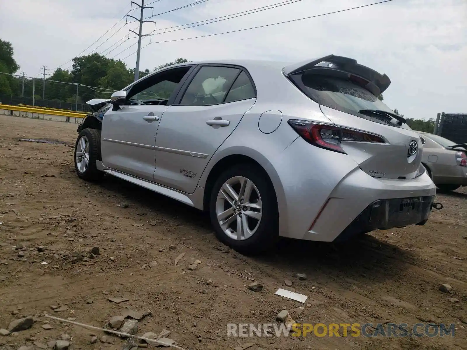 3 Photograph of a damaged car JTNK4RBE8K3062043 TOYOTA COROLLA 2019