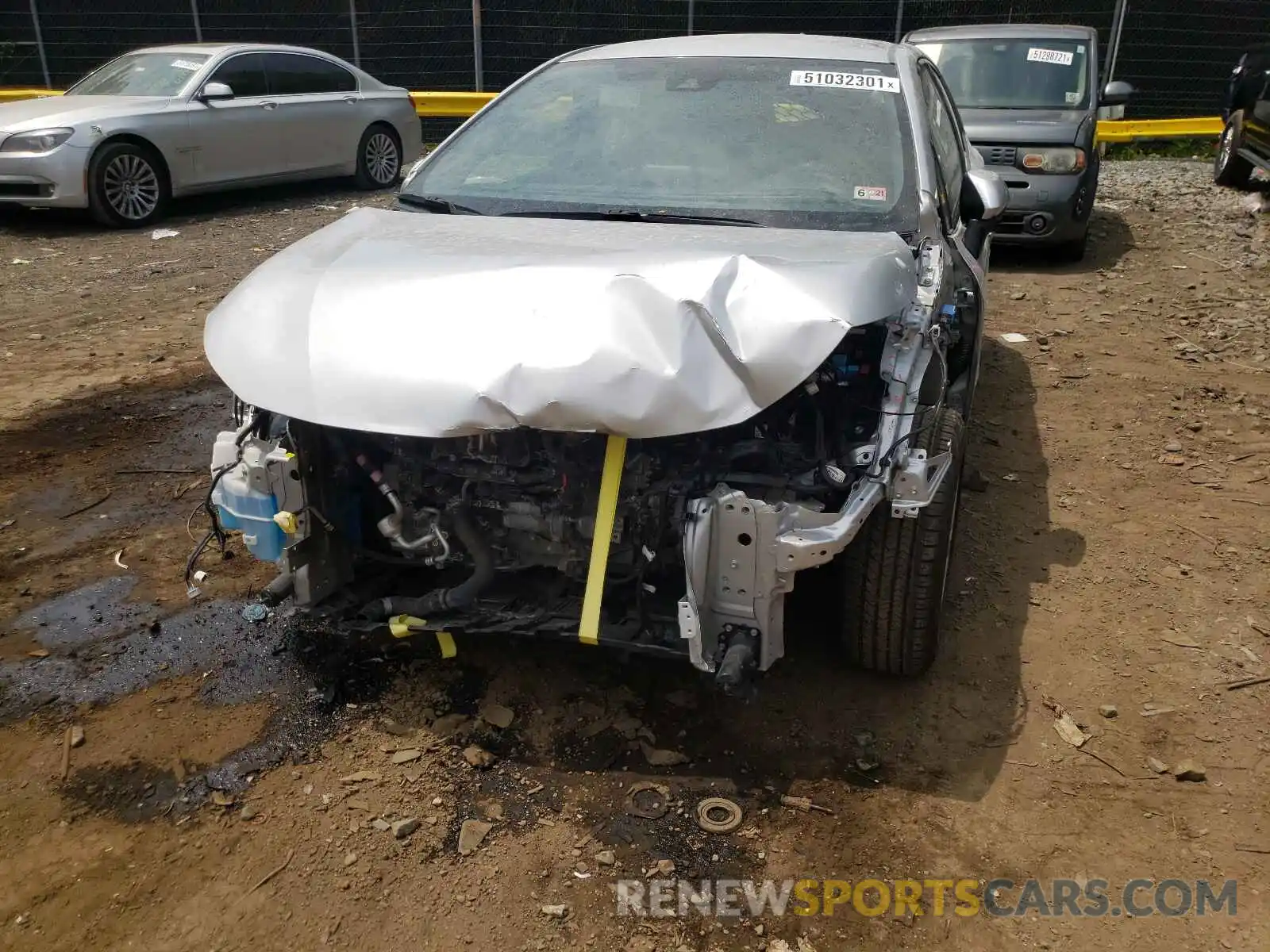 9 Photograph of a damaged car JTNK4RBE8K3062043 TOYOTA COROLLA 2019