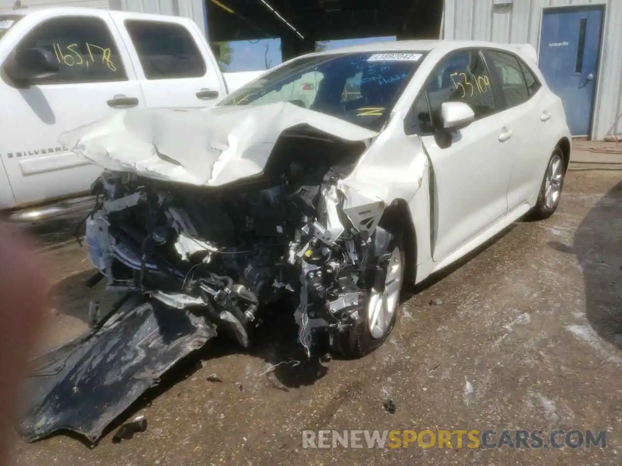 2 Photograph of a damaged car JTNK4RBE8K3062690 TOYOTA COROLLA 2019