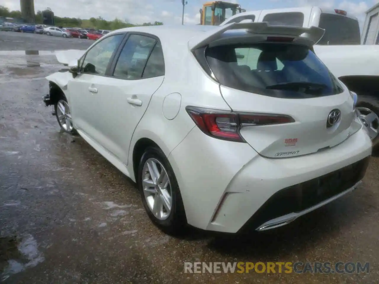 3 Photograph of a damaged car JTNK4RBE8K3062690 TOYOTA COROLLA 2019