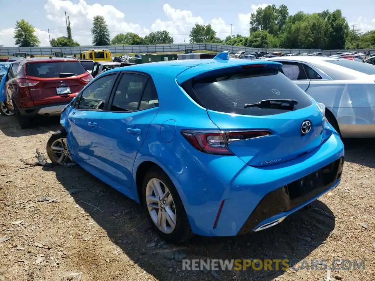 3 Photograph of a damaged car JTNK4RBE8K3063001 TOYOTA COROLLA 2019