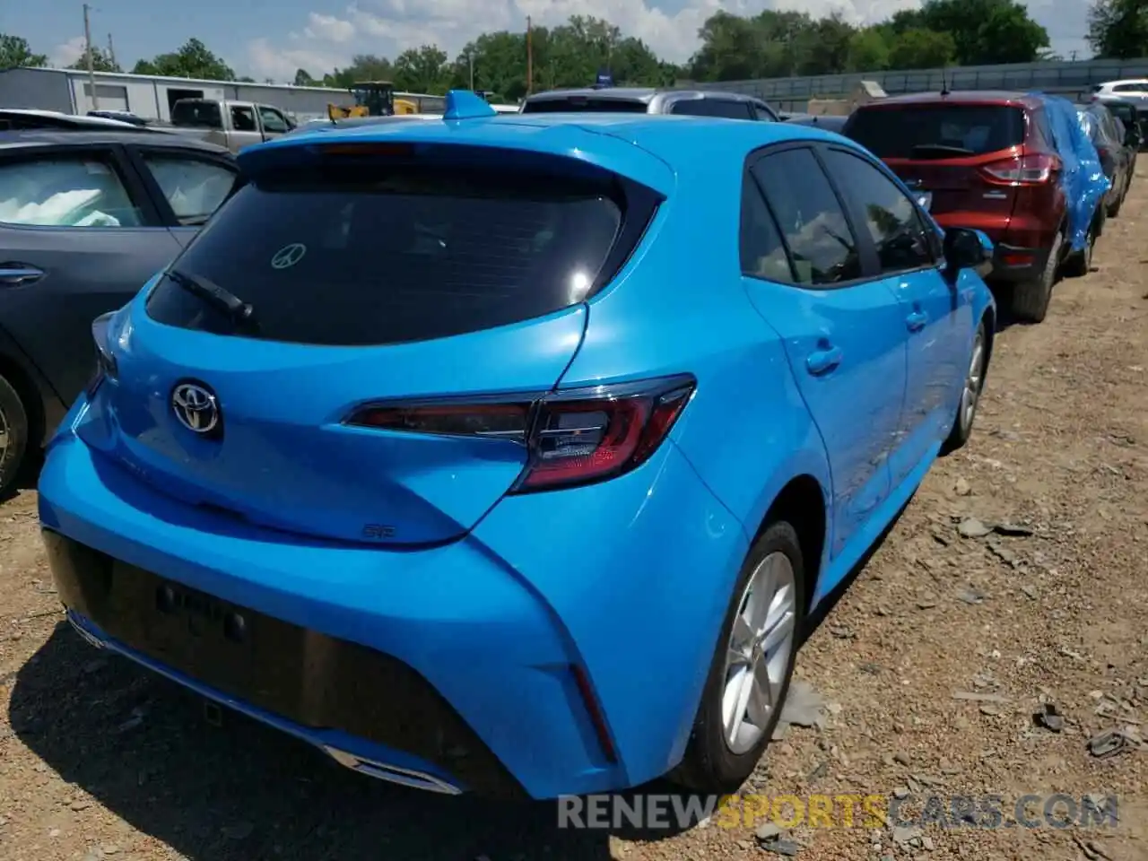 4 Photograph of a damaged car JTNK4RBE8K3063001 TOYOTA COROLLA 2019