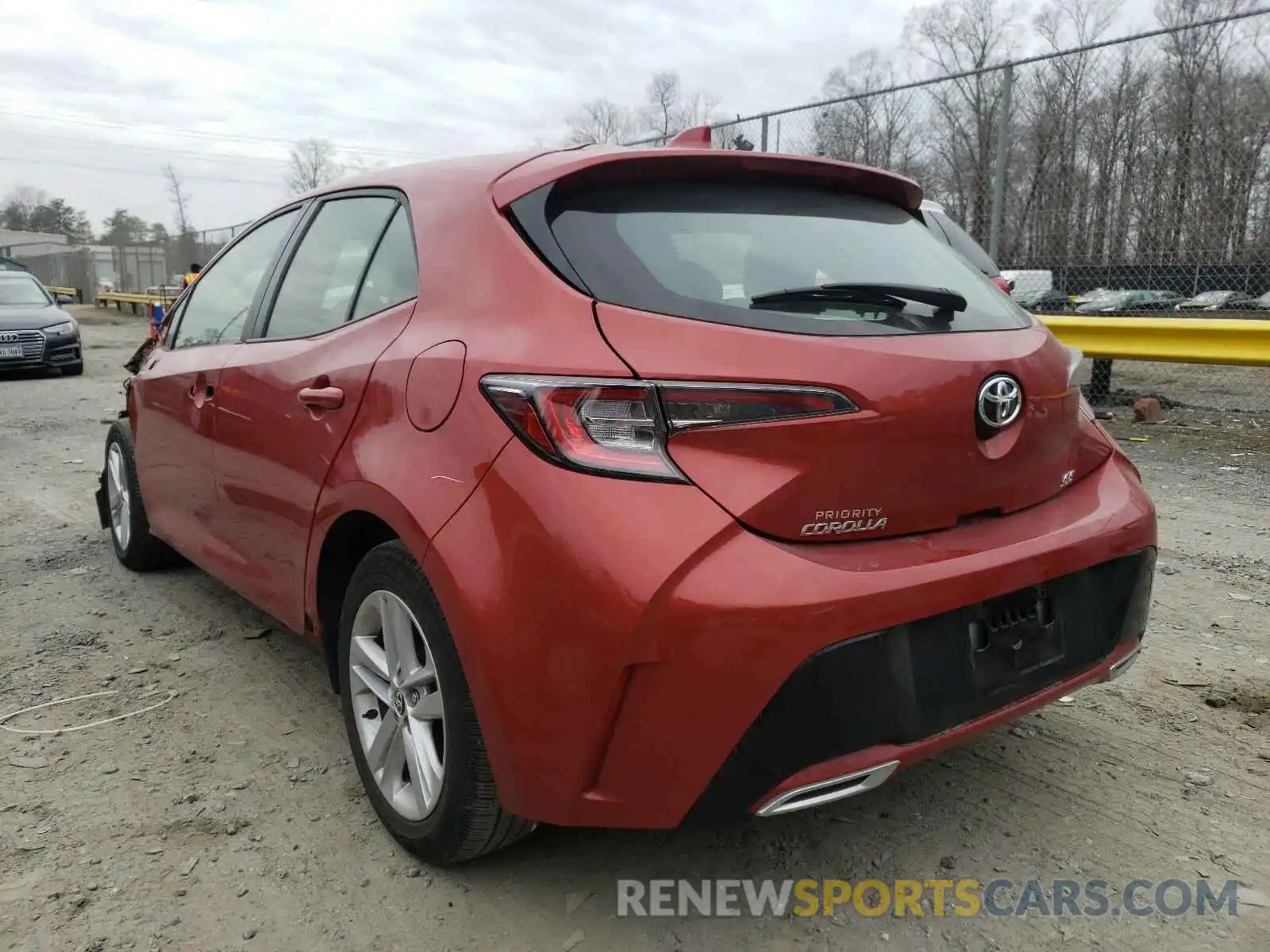 3 Photograph of a damaged car JTNK4RBE8K3063063 TOYOTA COROLLA 2019