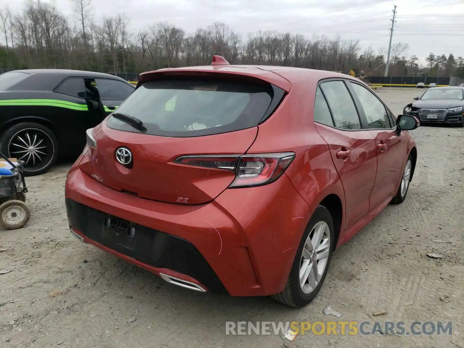 4 Photograph of a damaged car JTNK4RBE8K3063063 TOYOTA COROLLA 2019