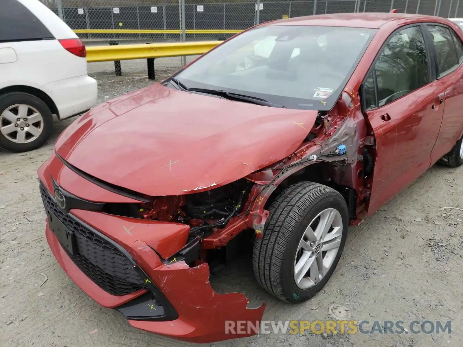 9 Photograph of a damaged car JTNK4RBE8K3063063 TOYOTA COROLLA 2019