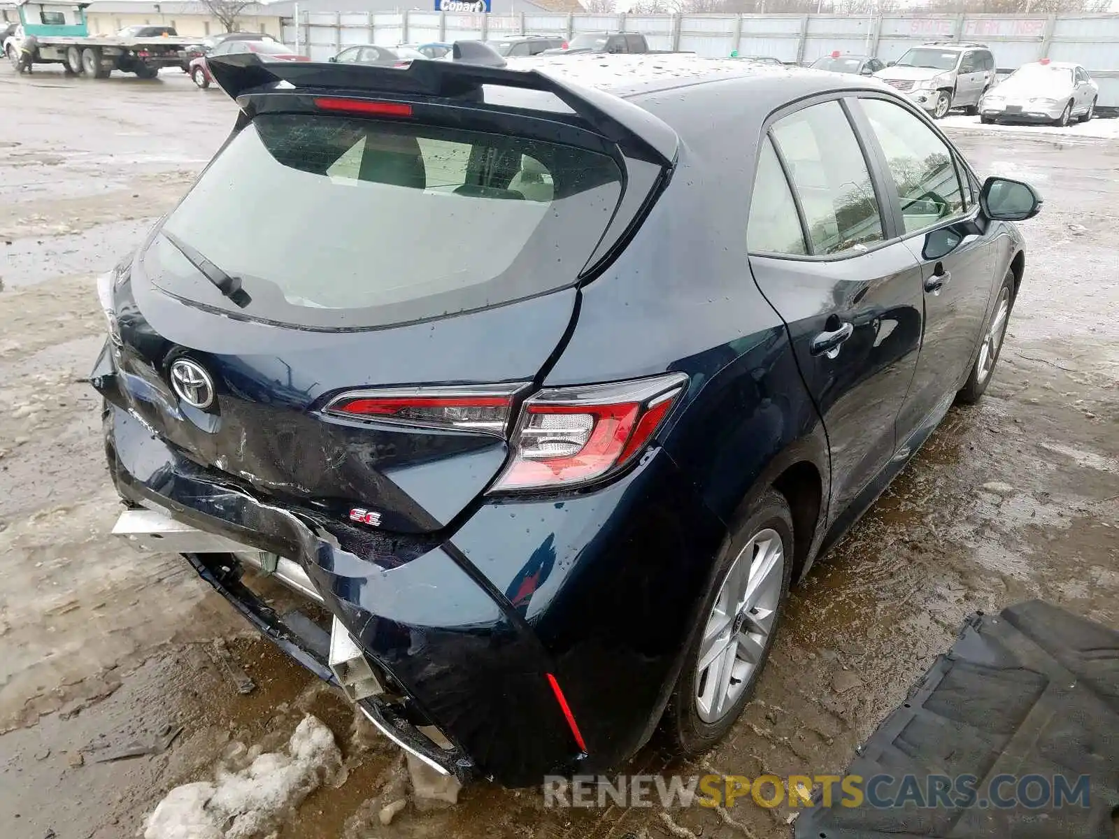 4 Photograph of a damaged car JTNK4RBE8K3063693 TOYOTA COROLLA 2019