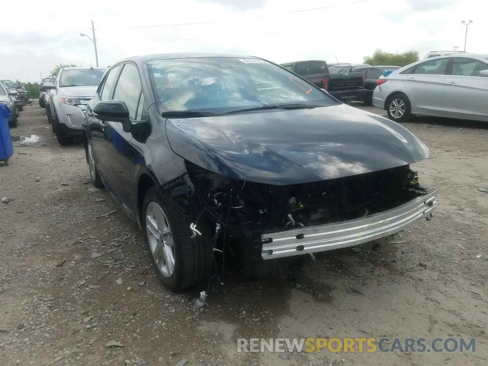 1 Photograph of a damaged car JTNK4RBE8K3064066 TOYOTA COROLLA 2019