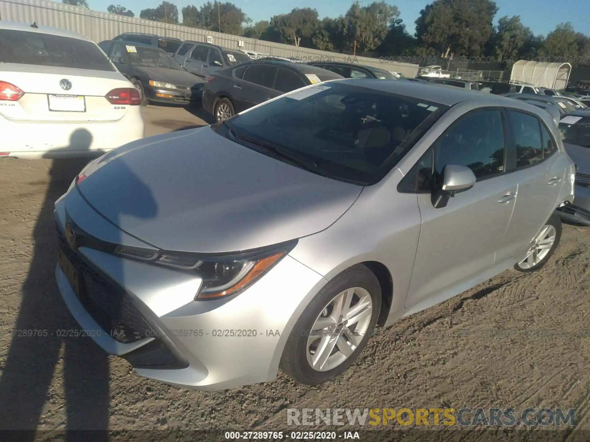 2 Photograph of a damaged car JTNK4RBE8K3064844 TOYOTA COROLLA 2019