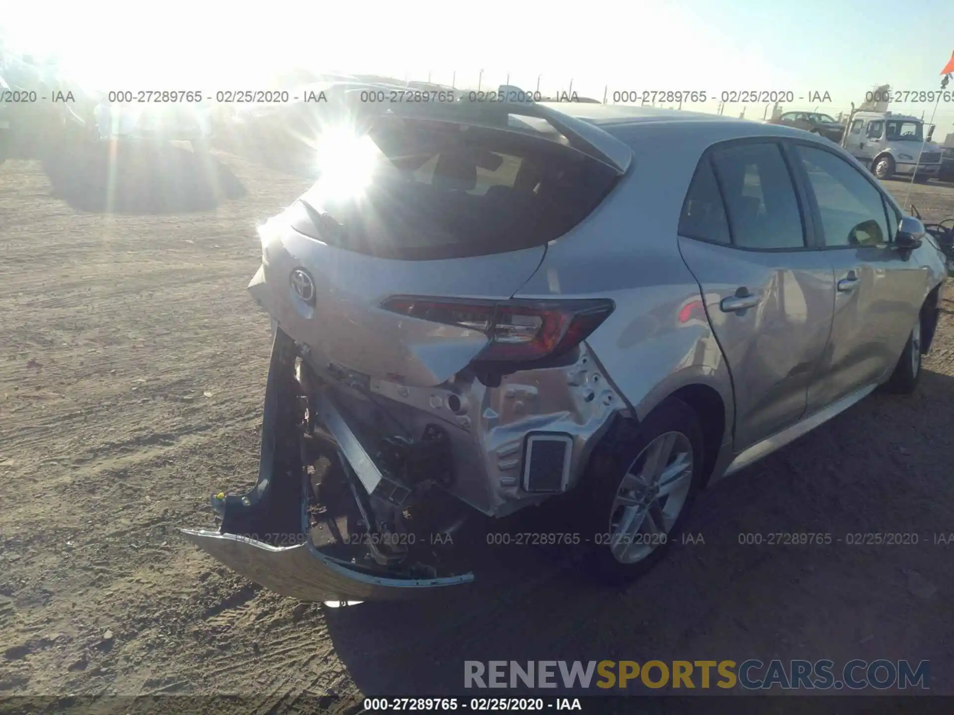 4 Photograph of a damaged car JTNK4RBE8K3064844 TOYOTA COROLLA 2019