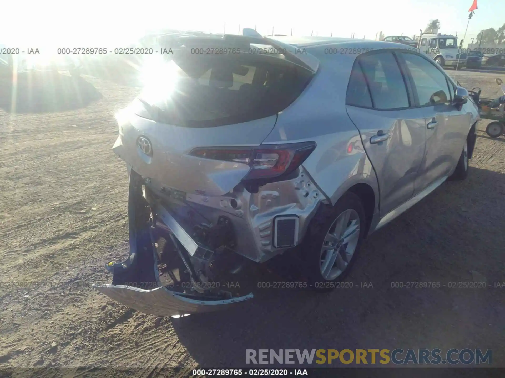 6 Photograph of a damaged car JTNK4RBE8K3064844 TOYOTA COROLLA 2019