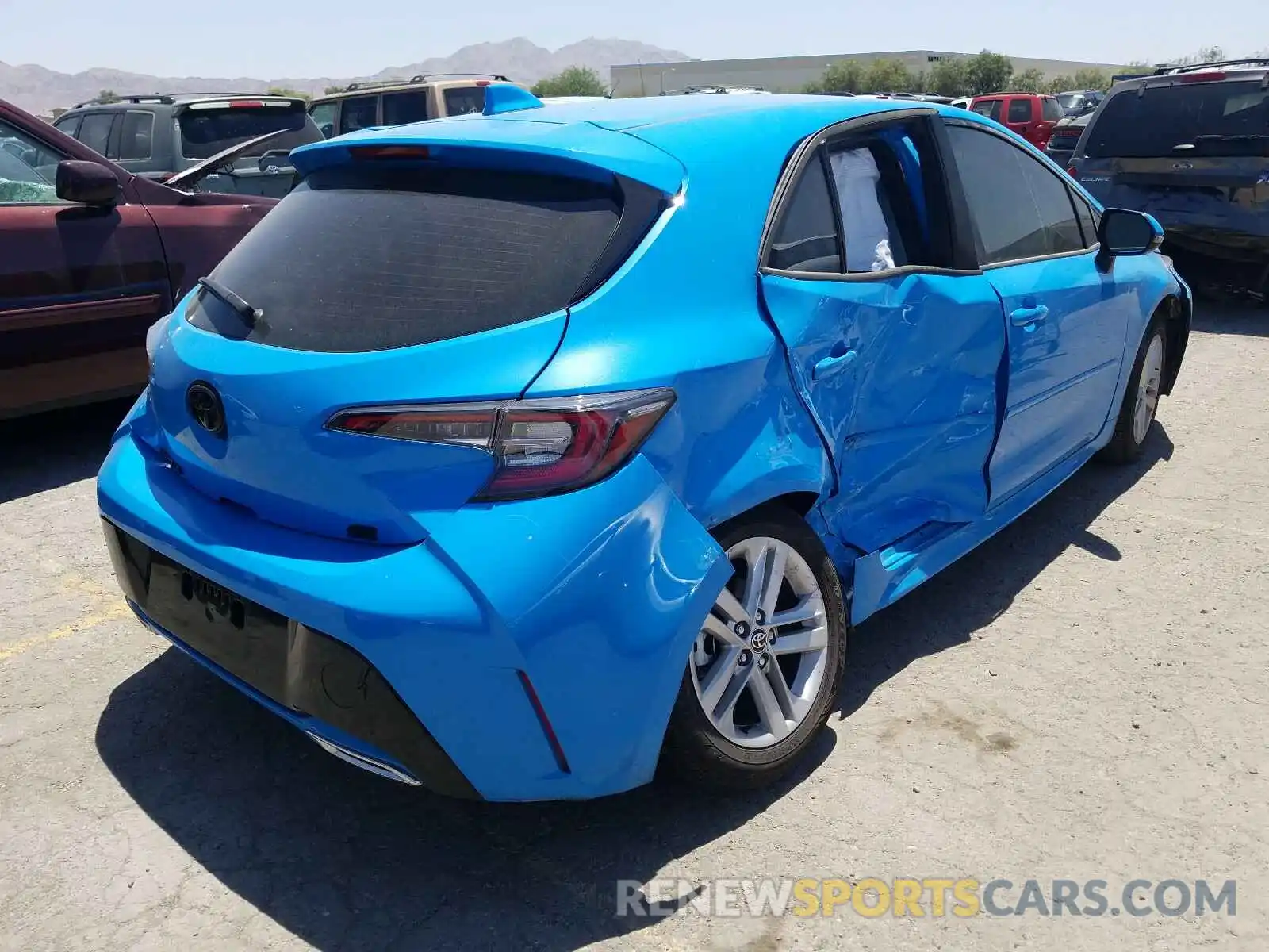 4 Photograph of a damaged car JTNK4RBE8K3065900 TOYOTA COROLLA 2019