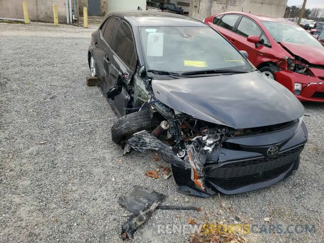 1 Photograph of a damaged car JTNK4RBE8K3065993 TOYOTA COROLLA 2019