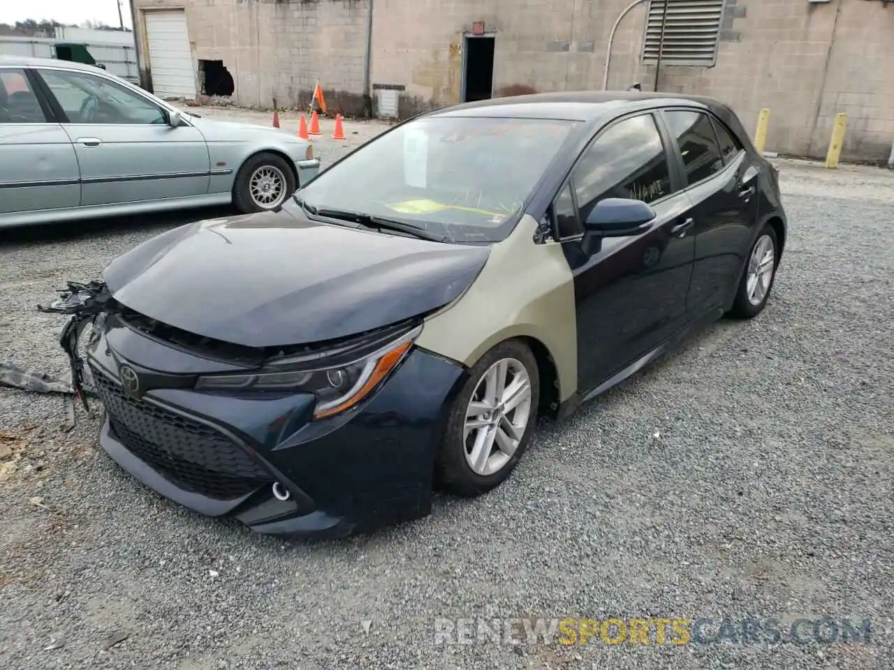 2 Photograph of a damaged car JTNK4RBE8K3065993 TOYOTA COROLLA 2019