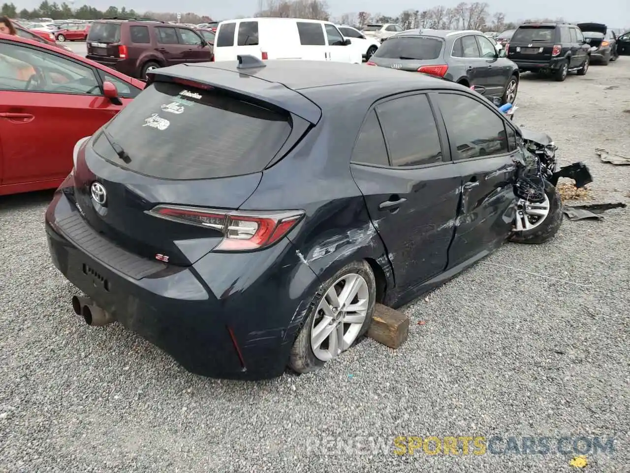 4 Photograph of a damaged car JTNK4RBE8K3065993 TOYOTA COROLLA 2019