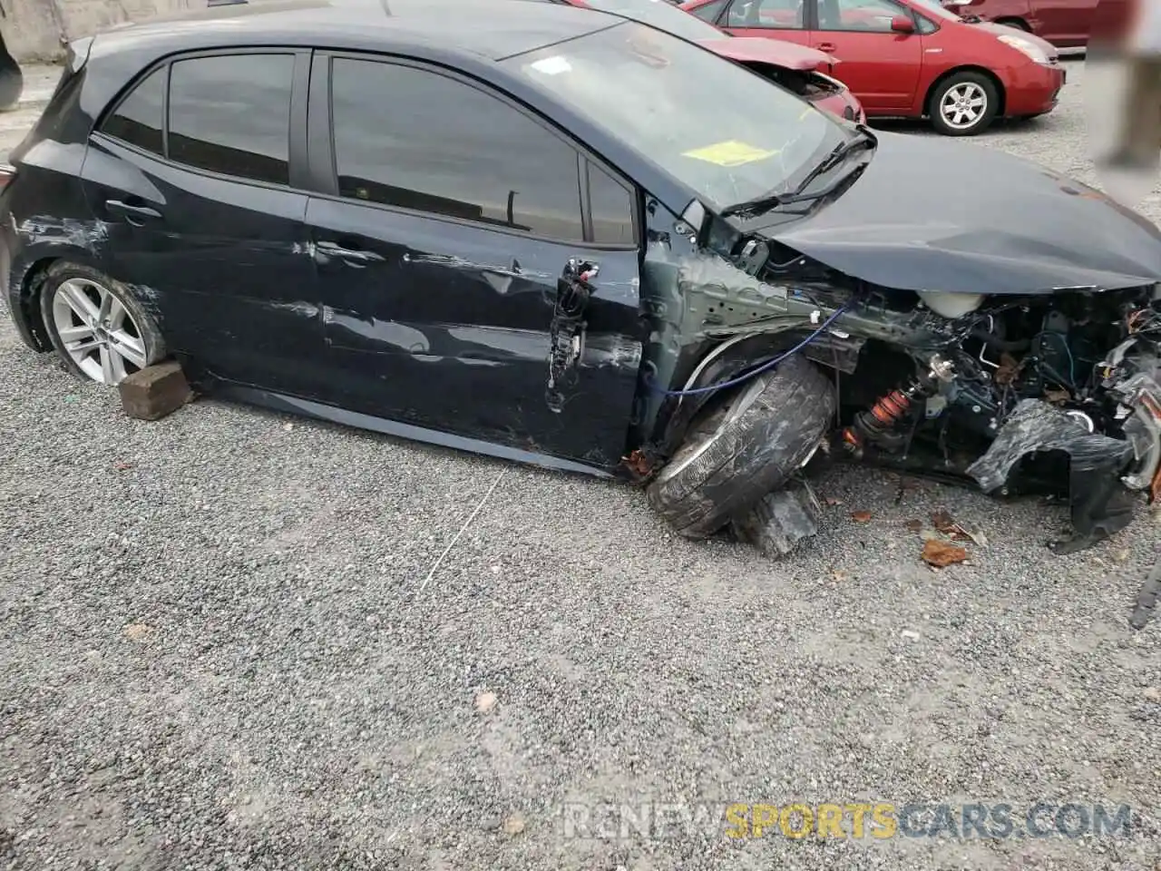 9 Photograph of a damaged car JTNK4RBE8K3065993 TOYOTA COROLLA 2019