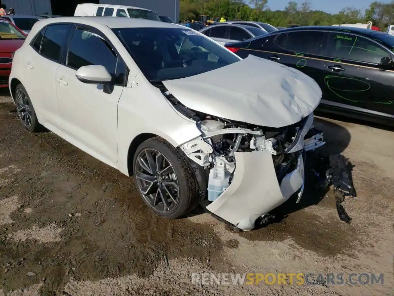 1 Photograph of a damaged car JTNK4RBE8K3069350 TOYOTA COROLLA 2019