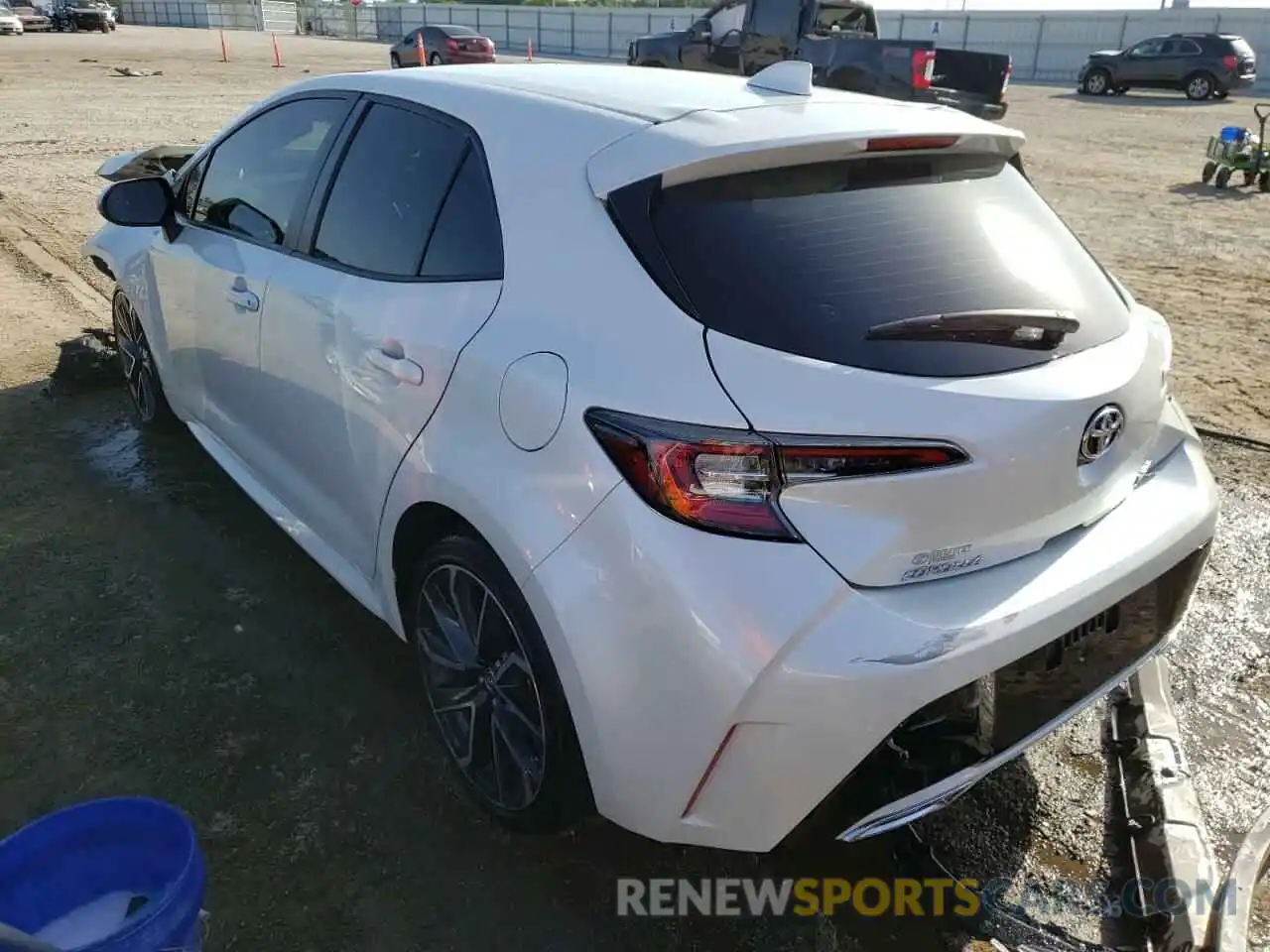 3 Photograph of a damaged car JTNK4RBE8K3069350 TOYOTA COROLLA 2019