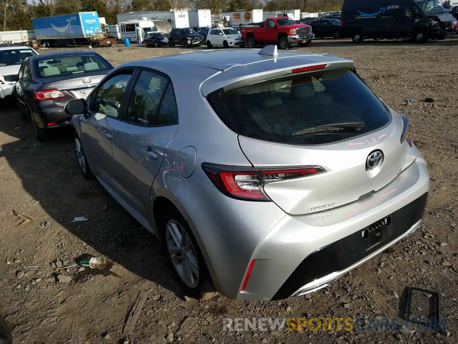 3 Photograph of a damaged car JTNK4RBE8K3069431 TOYOTA COROLLA 2019