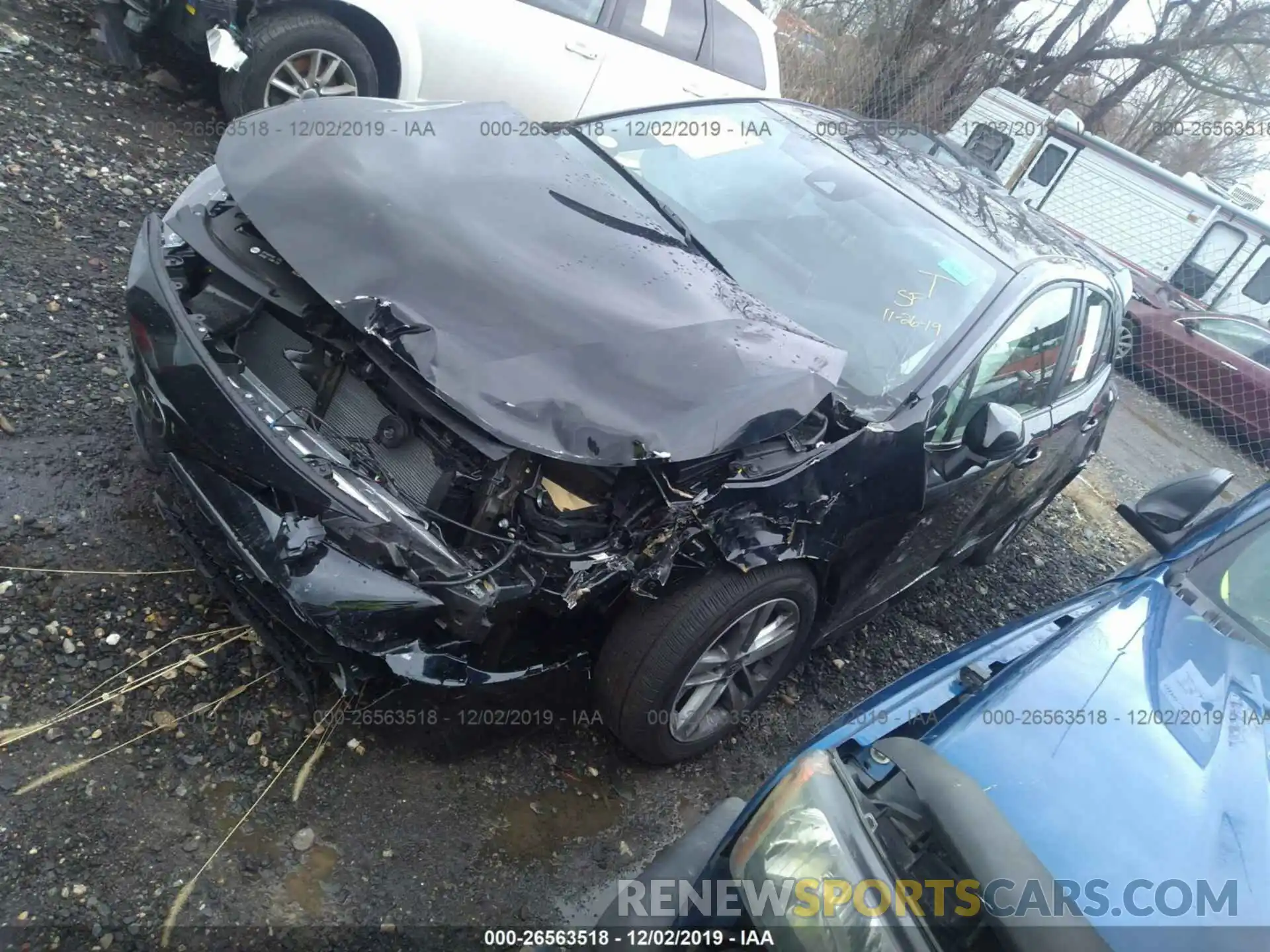 2 Photograph of a damaged car JTNK4RBE8K3069705 TOYOTA COROLLA 2019