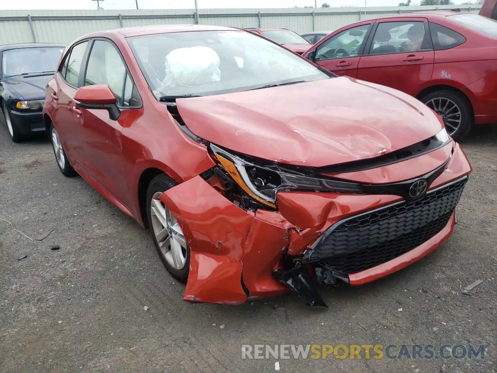 1 Photograph of a damaged car JTNK4RBE8K3069770 TOYOTA COROLLA 2019