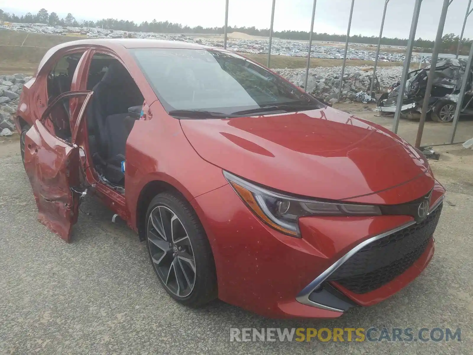 1 Photograph of a damaged car JTNK4RBE8K3072491 TOYOTA COROLLA 2019