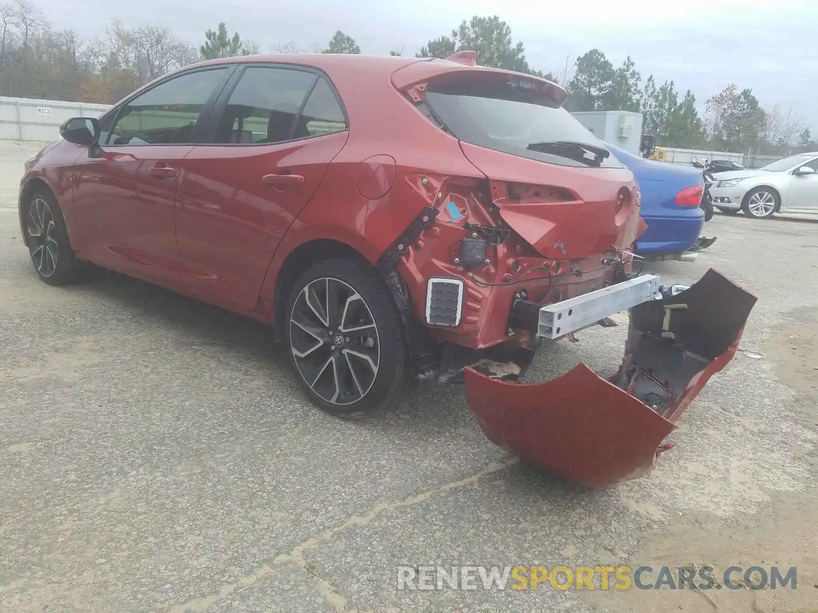 3 Photograph of a damaged car JTNK4RBE8K3072491 TOYOTA COROLLA 2019