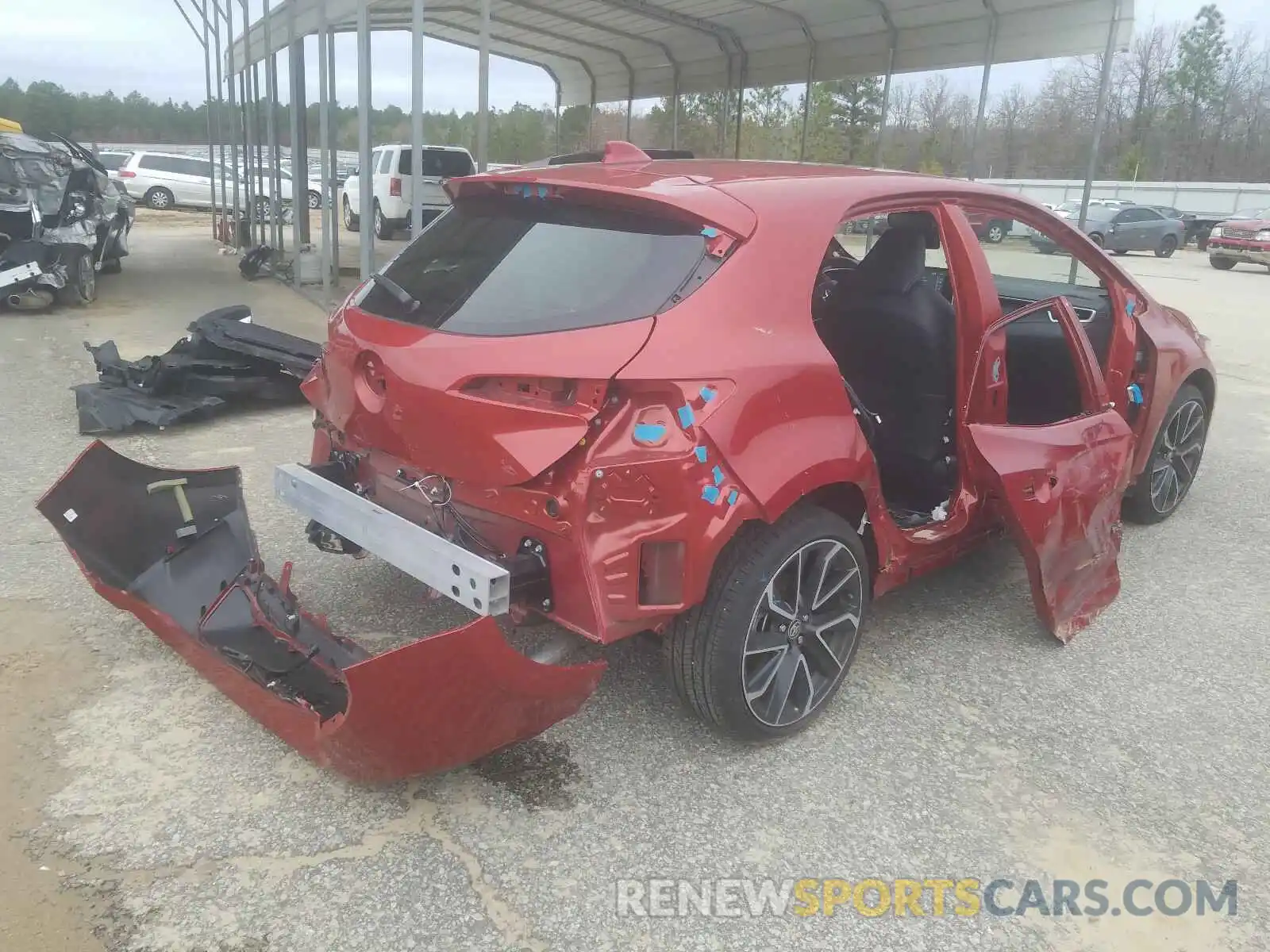 4 Photograph of a damaged car JTNK4RBE8K3072491 TOYOTA COROLLA 2019