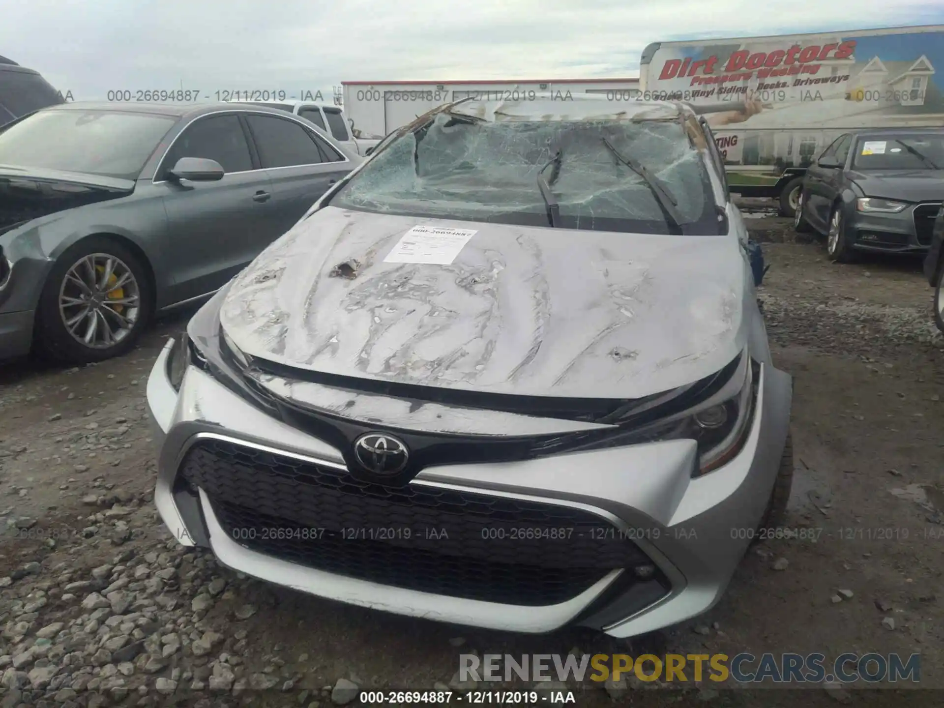 6 Photograph of a damaged car JTNK4RBE8K3073334 TOYOTA COROLLA 2019