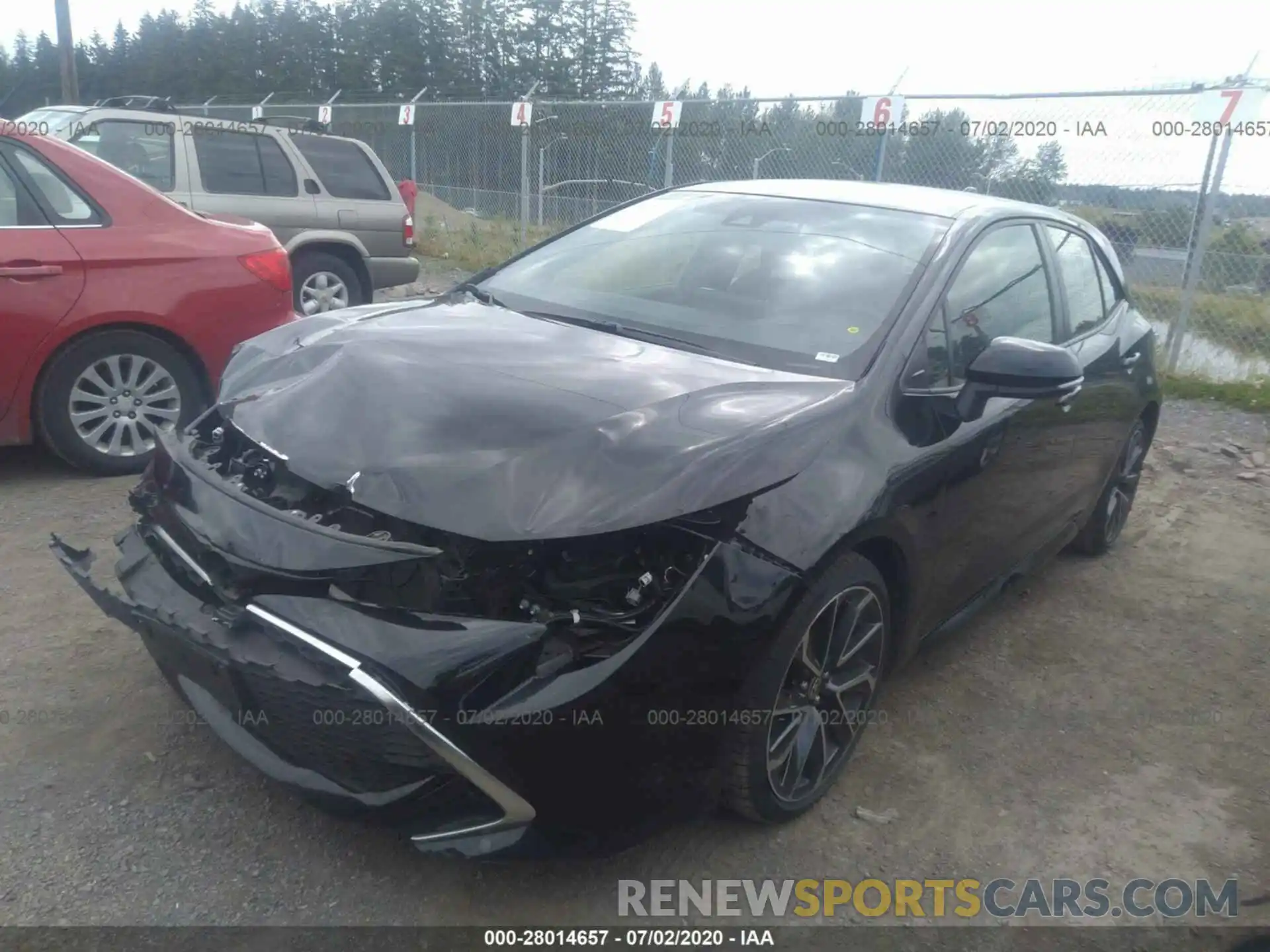 2 Photograph of a damaged car JTNK4RBE9K3****** TOYOTA COROLLA 2019