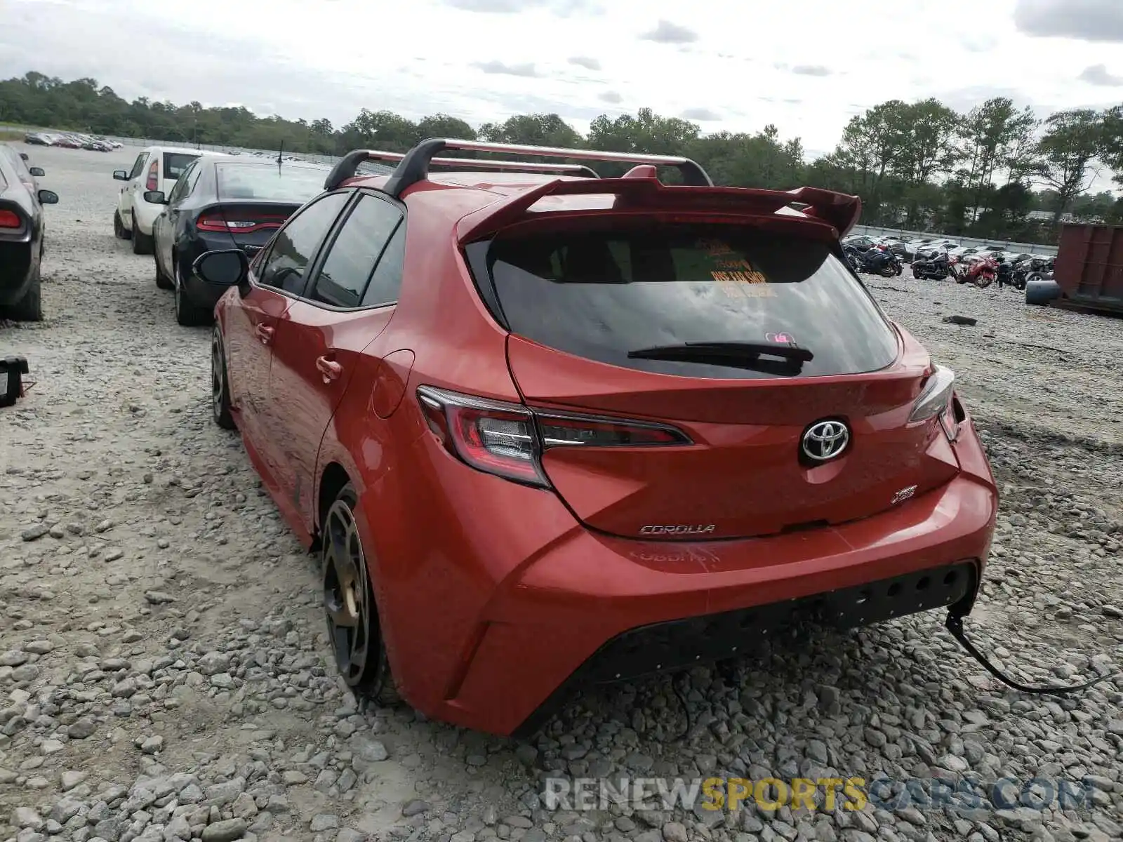 3 Photograph of a damaged car JTNK4RBE9K3000554 TOYOTA COROLLA 2019