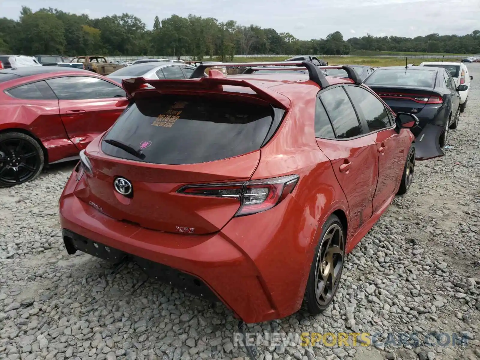 4 Photograph of a damaged car JTNK4RBE9K3000554 TOYOTA COROLLA 2019