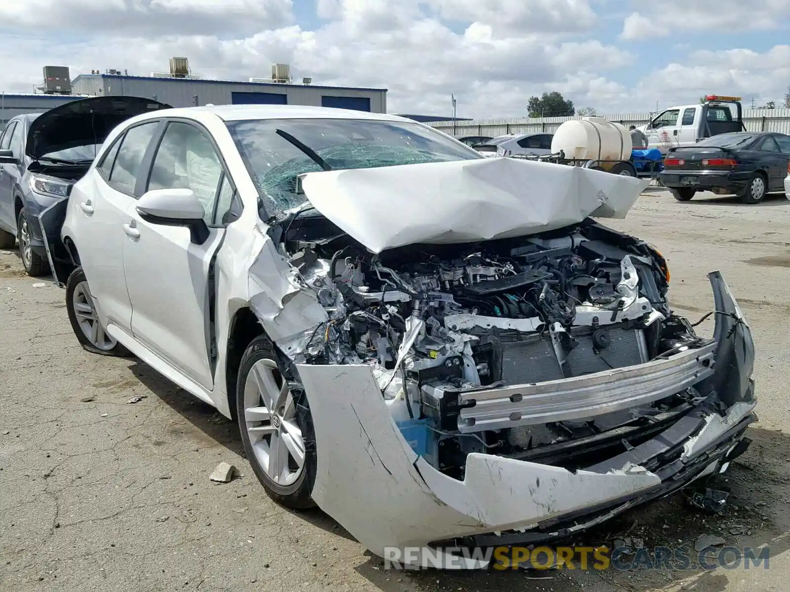 1 Photograph of a damaged car JTNK4RBE9K3001140 TOYOTA COROLLA 2019
