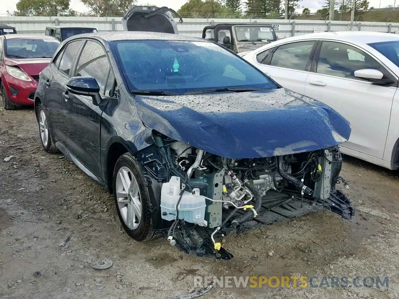 1 Photograph of a damaged car JTNK4RBE9K3003230 TOYOTA COROLLA 2019