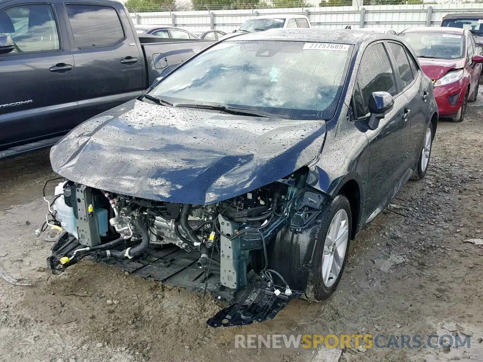 2 Photograph of a damaged car JTNK4RBE9K3003230 TOYOTA COROLLA 2019