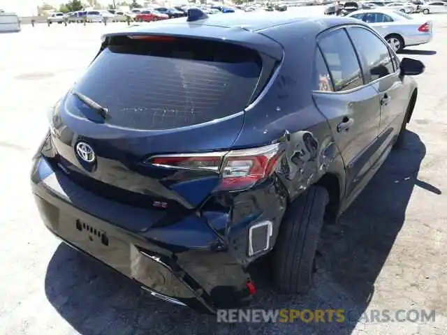 4 Photograph of a damaged car JTNK4RBE9K3004409 TOYOTA COROLLA 2019