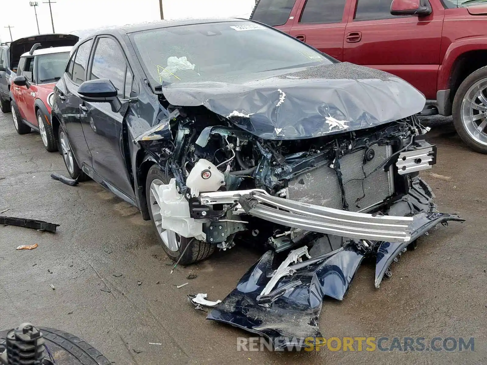 1 Photograph of a damaged car JTNK4RBE9K3004720 TOYOTA COROLLA 2019