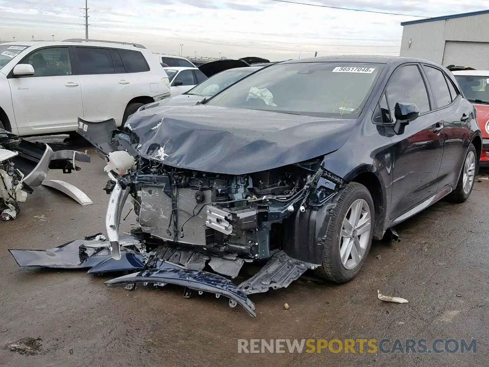 2 Photograph of a damaged car JTNK4RBE9K3004720 TOYOTA COROLLA 2019