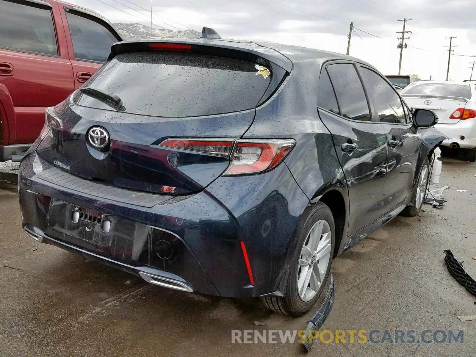 4 Photograph of a damaged car JTNK4RBE9K3004720 TOYOTA COROLLA 2019