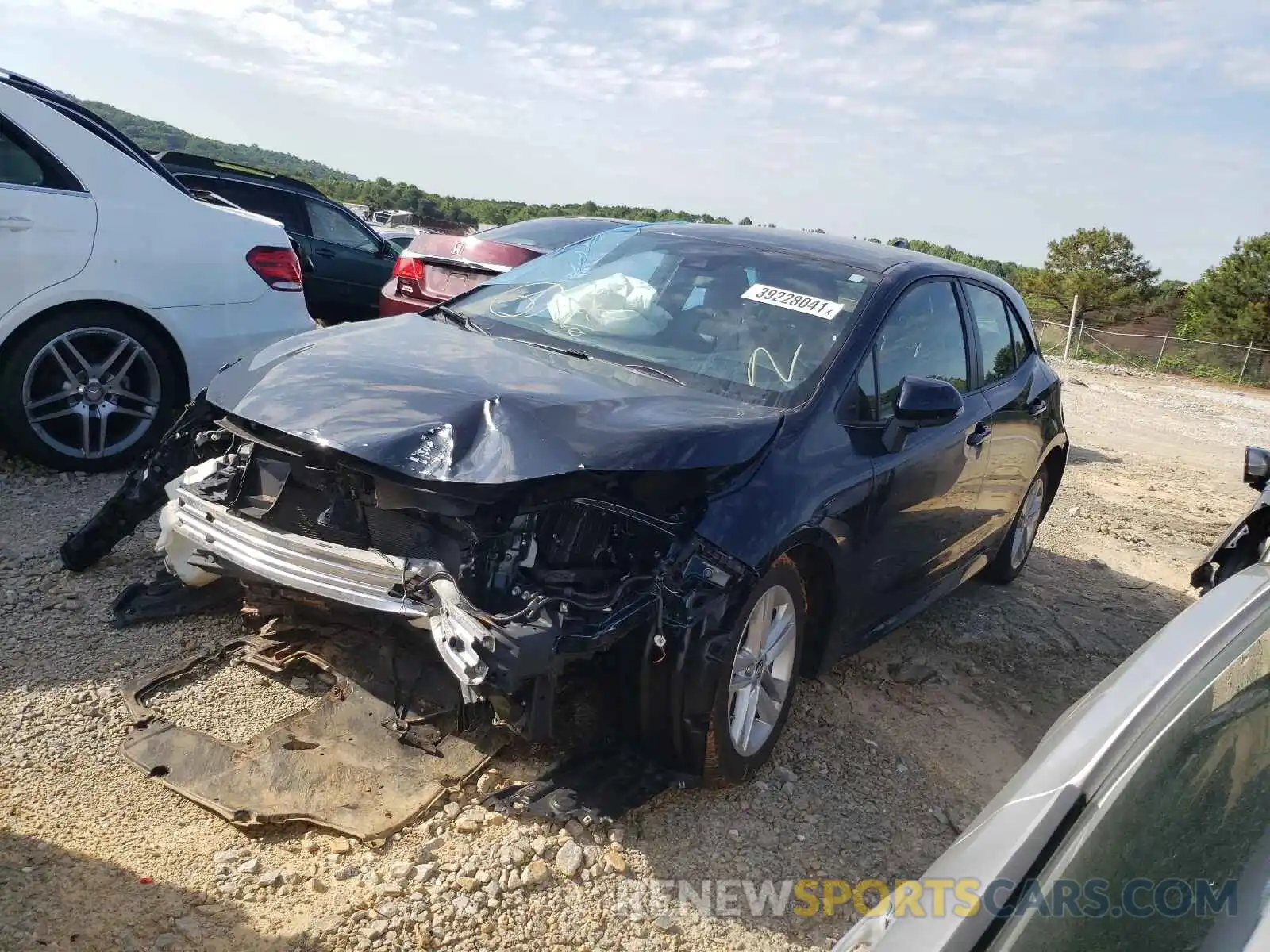 2 Photograph of a damaged car JTNK4RBE9K3004894 TOYOTA COROLLA 2019