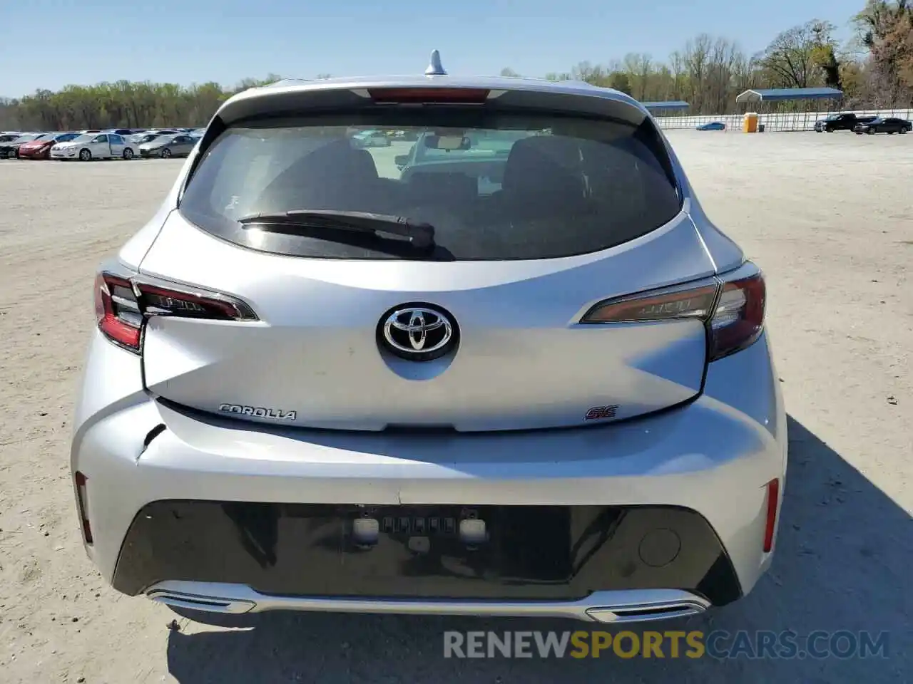 6 Photograph of a damaged car JTNK4RBE9K3007102 TOYOTA COROLLA 2019