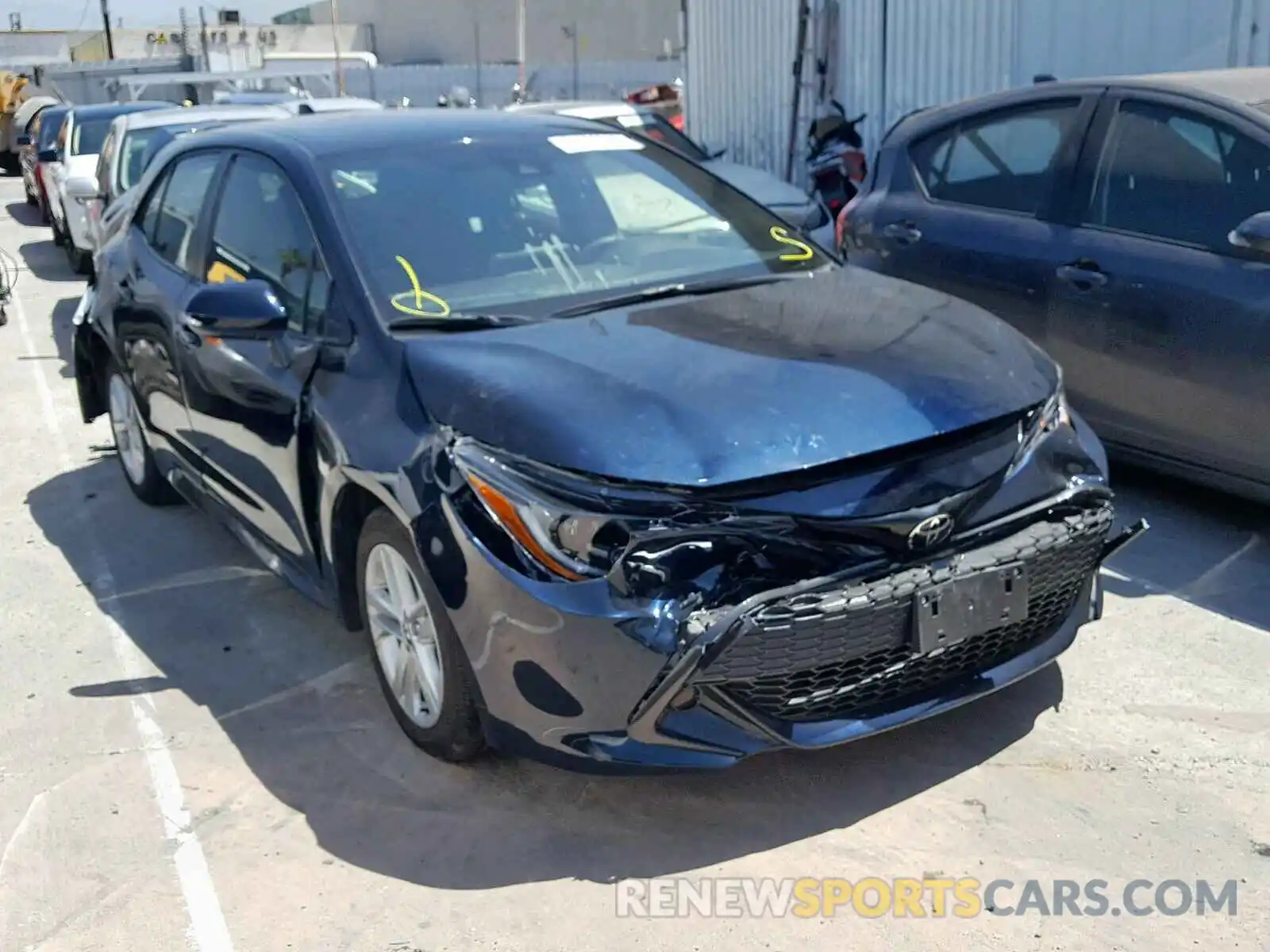 1 Photograph of a damaged car JTNK4RBE9K3008086 TOYOTA COROLLA 2019